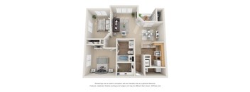 Beacon Place Diamond floor plan at Beacon Place Apartments, Gaithersburg, MD