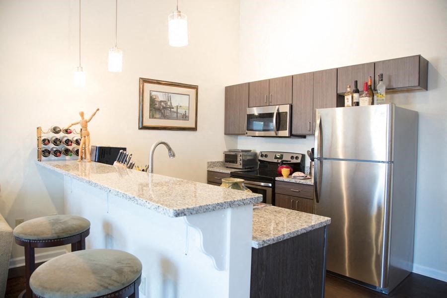 Gramercy Row Apartments Roanoke VA Kitchen