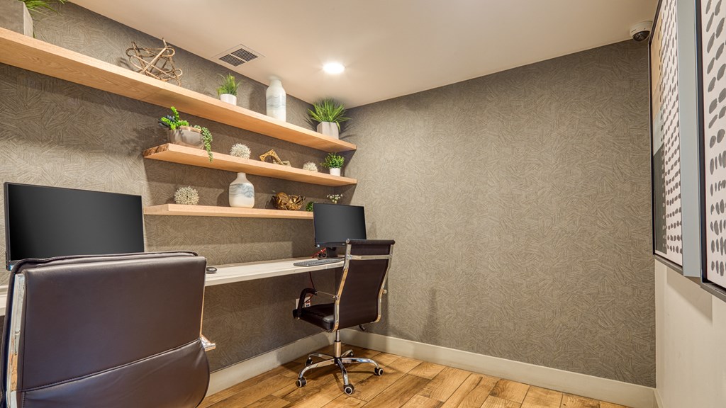 The business center  at Acclaim at Carriage Hill, Richmond, Virginia