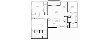 C1 Floor Plan | 1,844 Sq. Ft. at Aura Stonebridge, Virginia