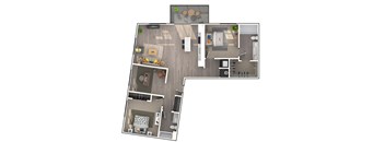 C1 Floorplan | 1,409 Sq. Ft. at Triton Glen, Glen Allen, VA