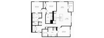 C3 ANSI Floor Plan | 1,529 Sq. Ft. at Aura Stonebridge, Virginia