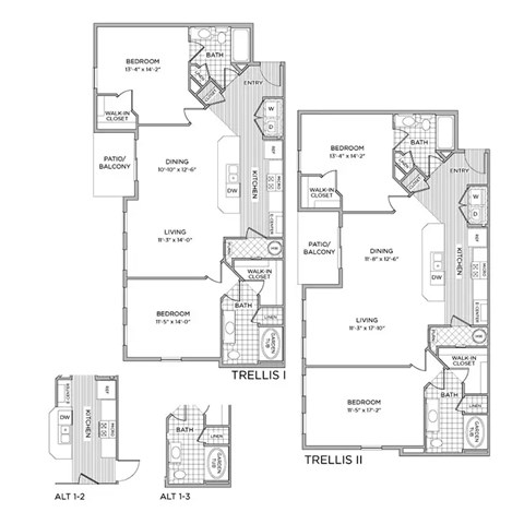 C4 Floor Plan | 1,206 Sq. Ft. at Arlington Park, Hilliard, 43026