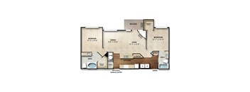 Braeburn Floor Plan | 820-1,155 Sq. Ft. at The Orchard, Dublin, OH