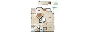 Imperia lI Floor Plan | 1,295 Sq. Ft. at The Orchard, Dublin, Ohio