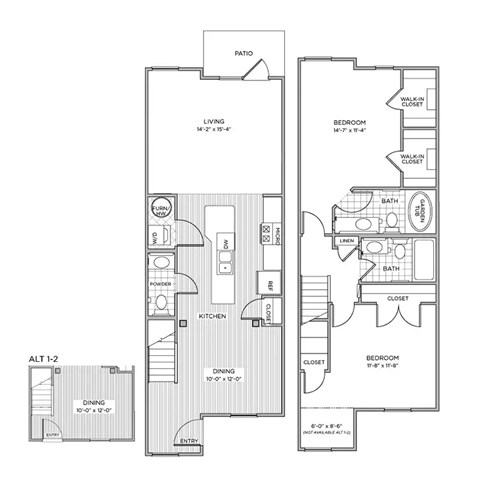 CTH2 Deluxe Floor Plan | 1,287 Sq. Ft. at Arlington Park, Hilliard, Ohio