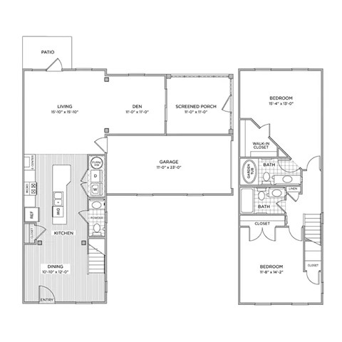 CTH4 Deluxe Floor Plan | 1,524 Sq. Ft. at Arlington Park, Ohio