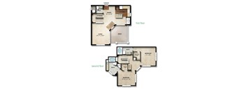 Kingston II Floor Plan | 1,395 Sq. Ft. at The Orchard, Dublin, 43016