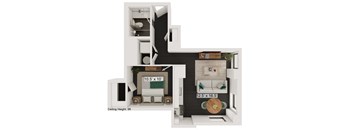 bedroom floor plan an in 2 bed 2 bath apartment at the legends at champions gate apartments in