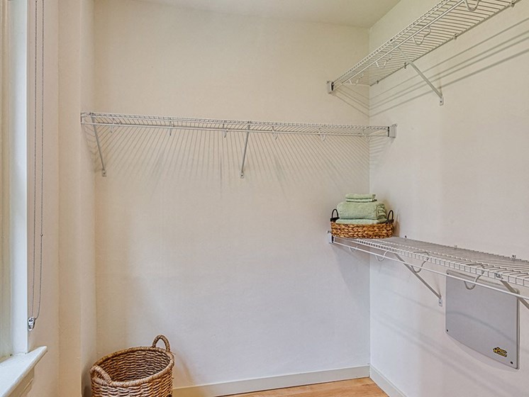 Closet in Luxury Apartments in Downtown Richmond VA