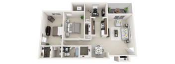 Coastline 2 bed floor plan