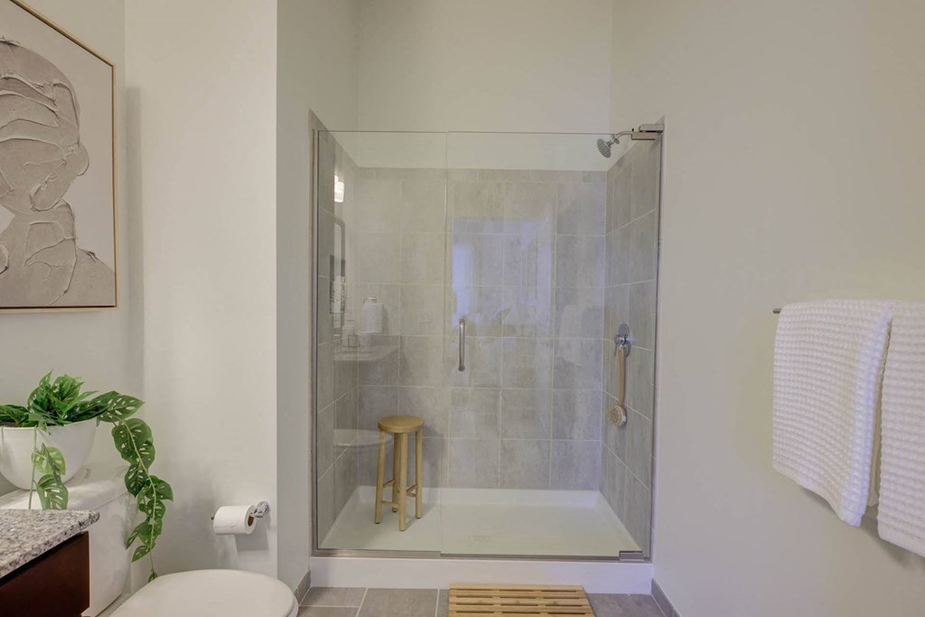 Luxurious Bathroom at The Lincoln Apartments, Raleigh