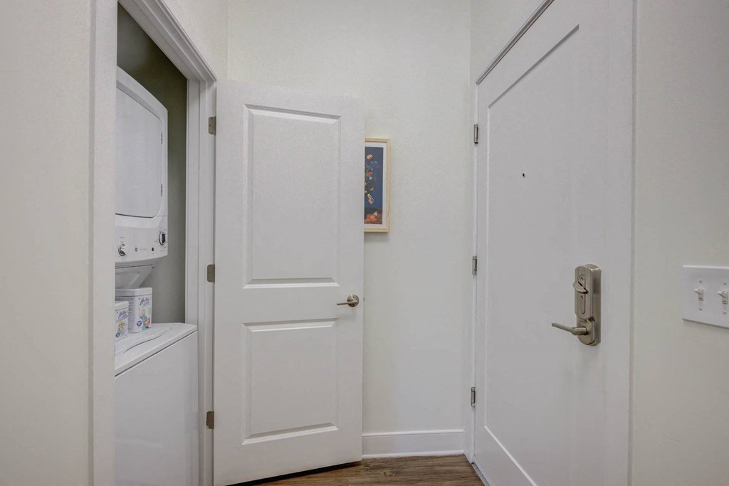 In Home Full Size Washer And Dryer at The Lincoln Apartments, Raleigh, NC