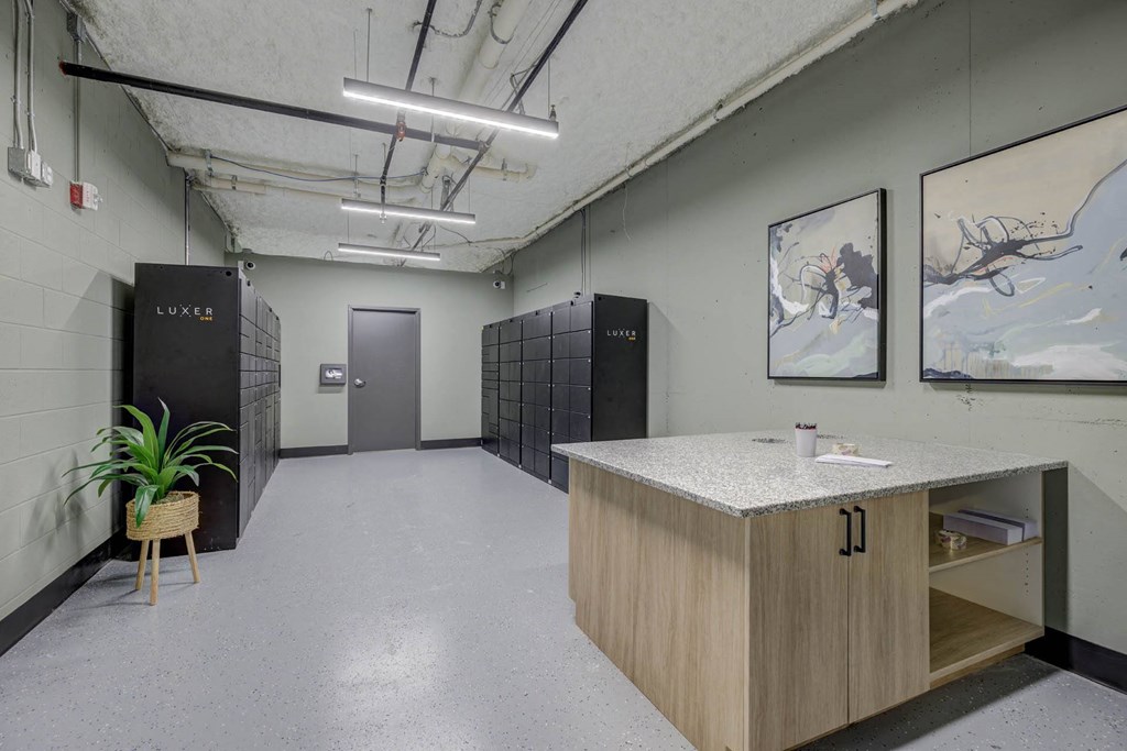 Locker Room at The Lincoln Apartments, North Carolina, 27601