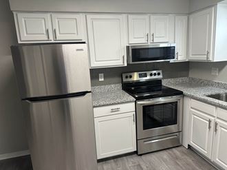 The newly renovated kitchen at North Oaks Landing