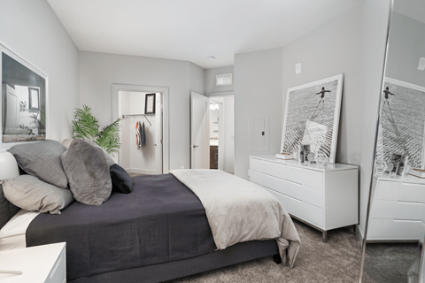 Bedroom at The Nicholas, Columbus, OH, 43215