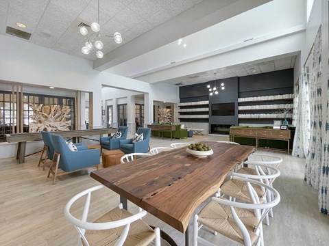 Clubroom area at Barclay Place Apartments, Wilmington