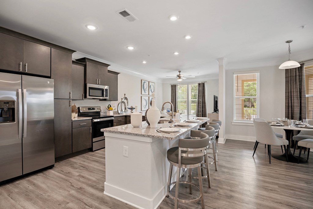 Fully Equipped Kitchen at Ellis Station, Durham, NC