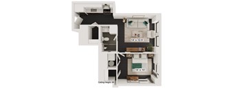 bedroom floor plan an in 2 bed 2 bath apartment at the legends at champions gate apartments in