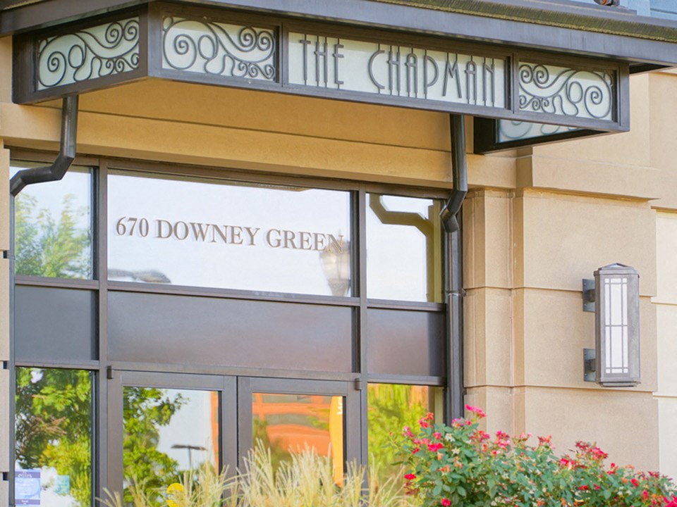 Entry at The Chapman Apartments in Hampton exterior