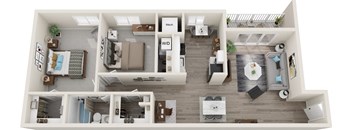 a floor plan image of the westheimer apartments in houston, tx at Carriage Hill, Richmond, VA