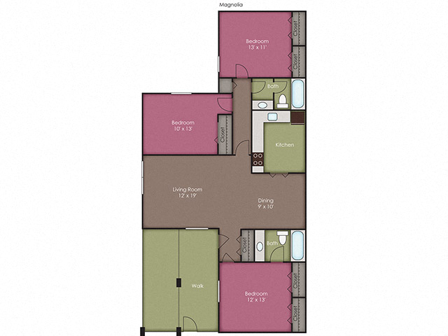 Magnolia floor plan in Wilmington NC