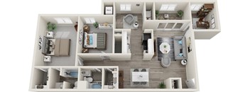 a floor plan image of the crest at princeton meadows in plainsboro, nj at Carriage Hill, Richmond