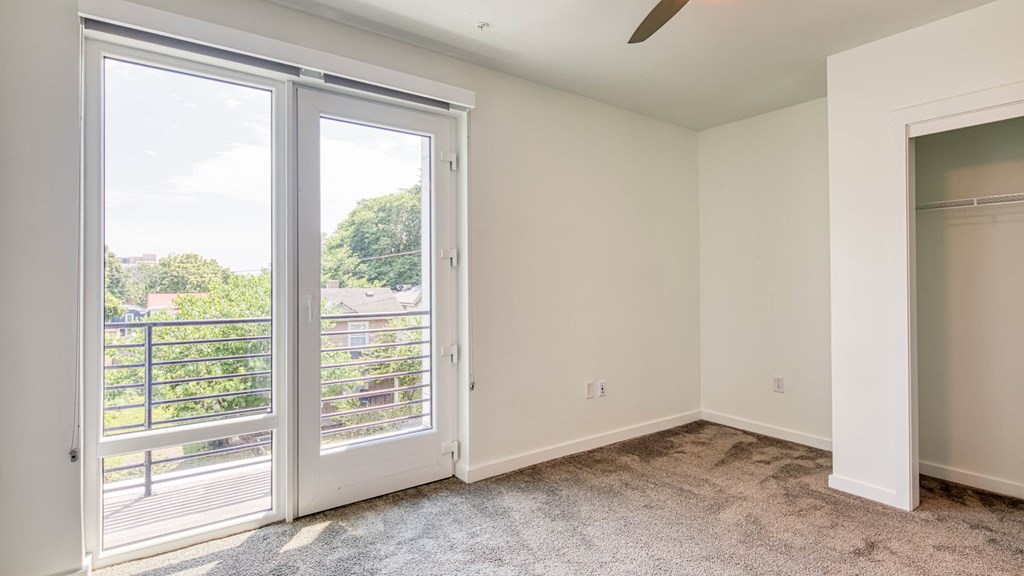 10 & Dairy Apartments Living Room window