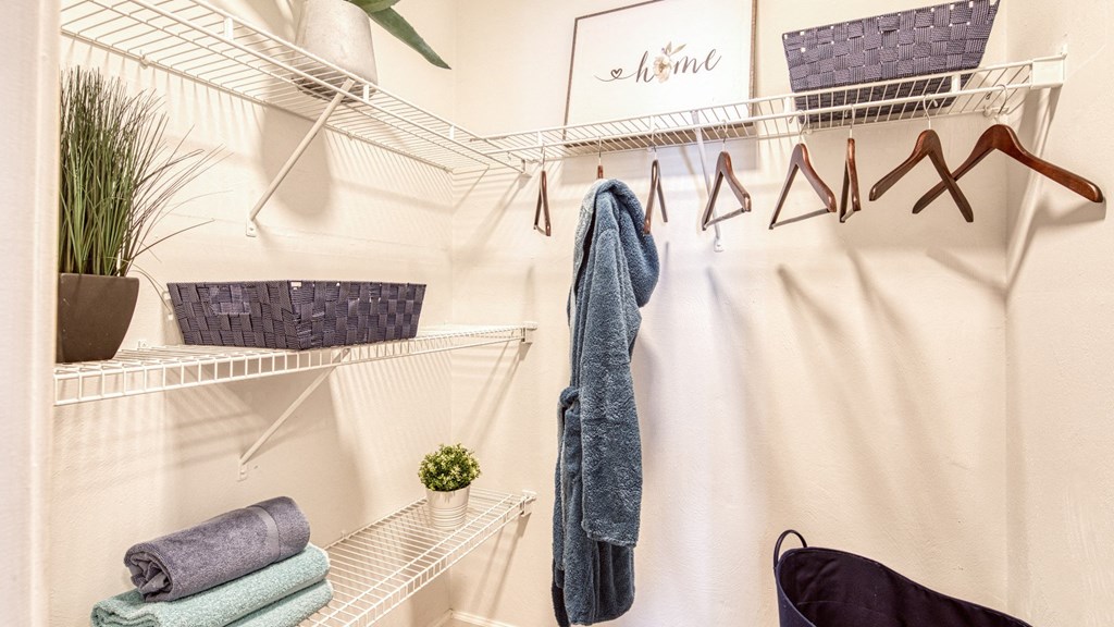 Closet at Coasline Apartments in Virgnia Beach
