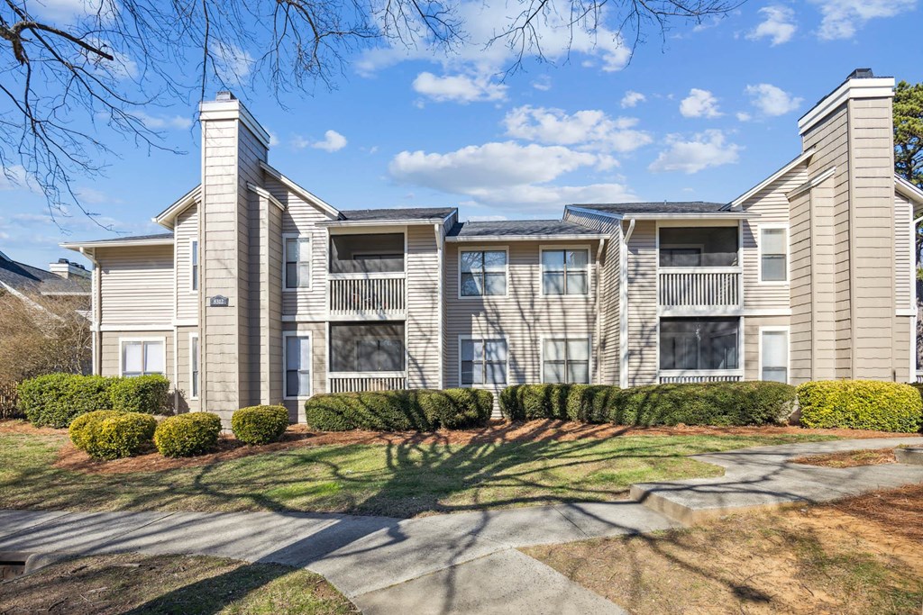 our apartments offer a spacious living room with a fireplace