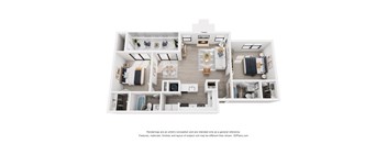 a 1 bedroom floorplan is shown in this image