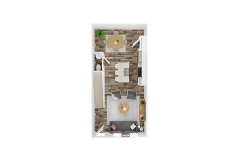 3 bed 2.5 bath B | 1,553 Sq. Ft. at The Mark Townhomes Apartments, Harrisonburg, Virginia