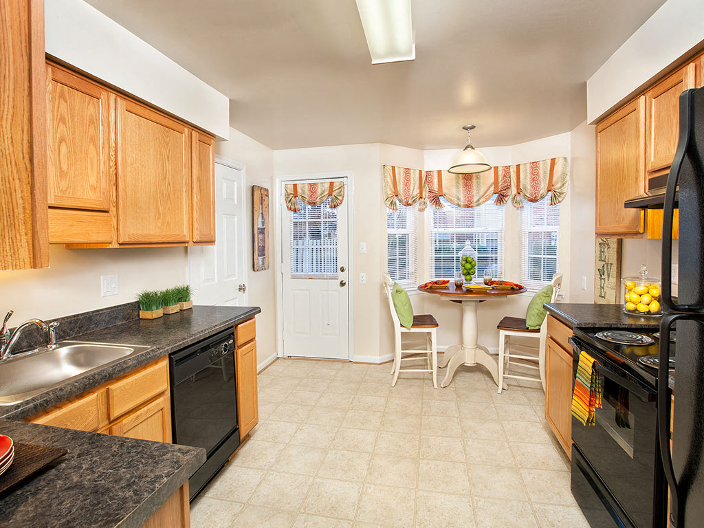 Kitchen at Holly Point Apartments in Chesapeake VA