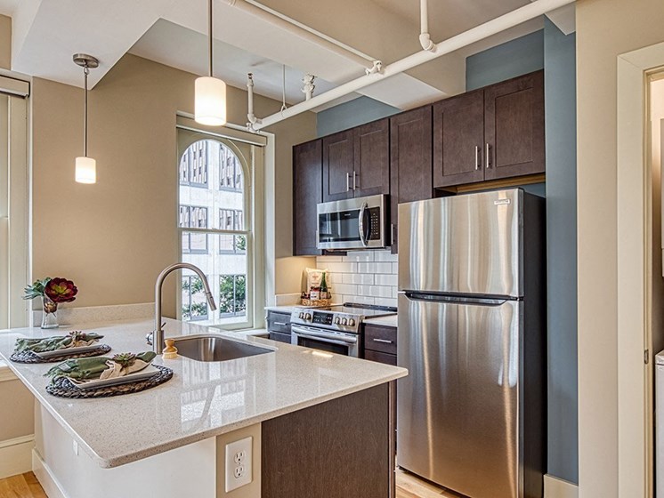 Kitchen at Stumpf Flats Apartments in Richmond Va