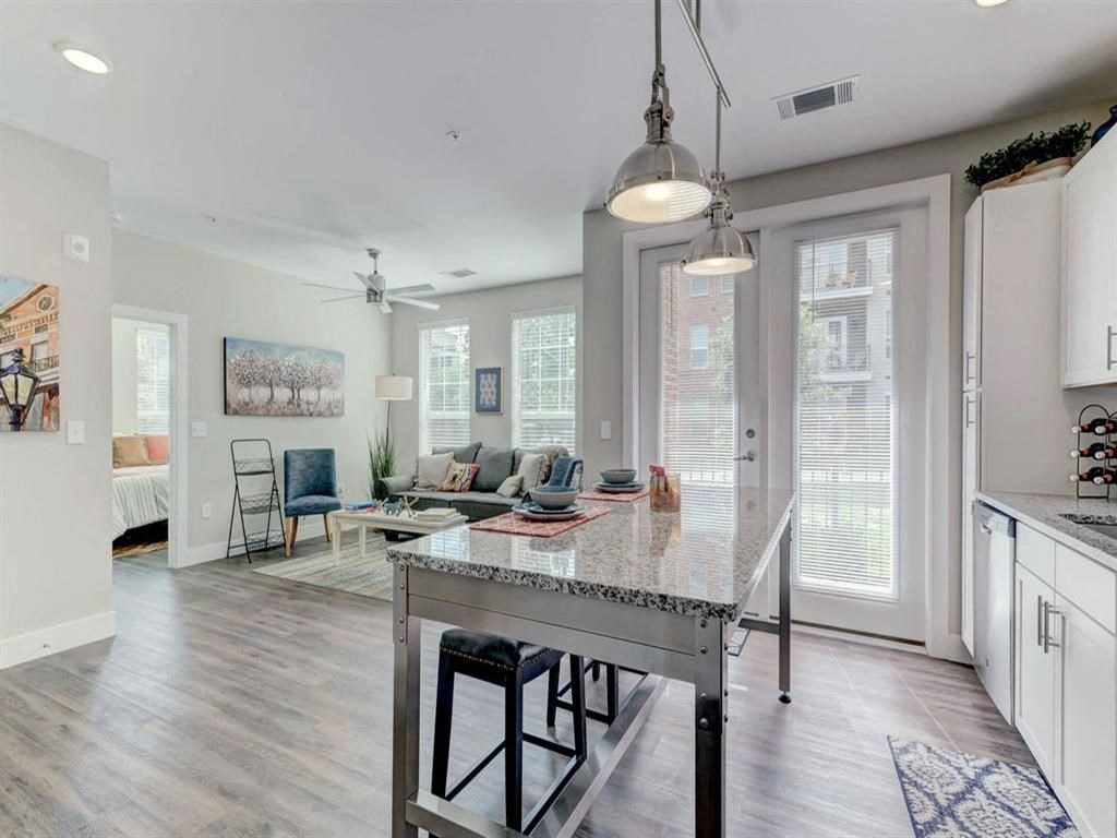 Kitchen 3 apartments N at The Delaneaux Aew Orleans LA