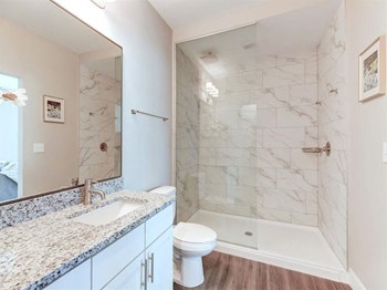 Bathroom at The Delaneaux Apartments in New Orleans LA - Photo Gallery 20