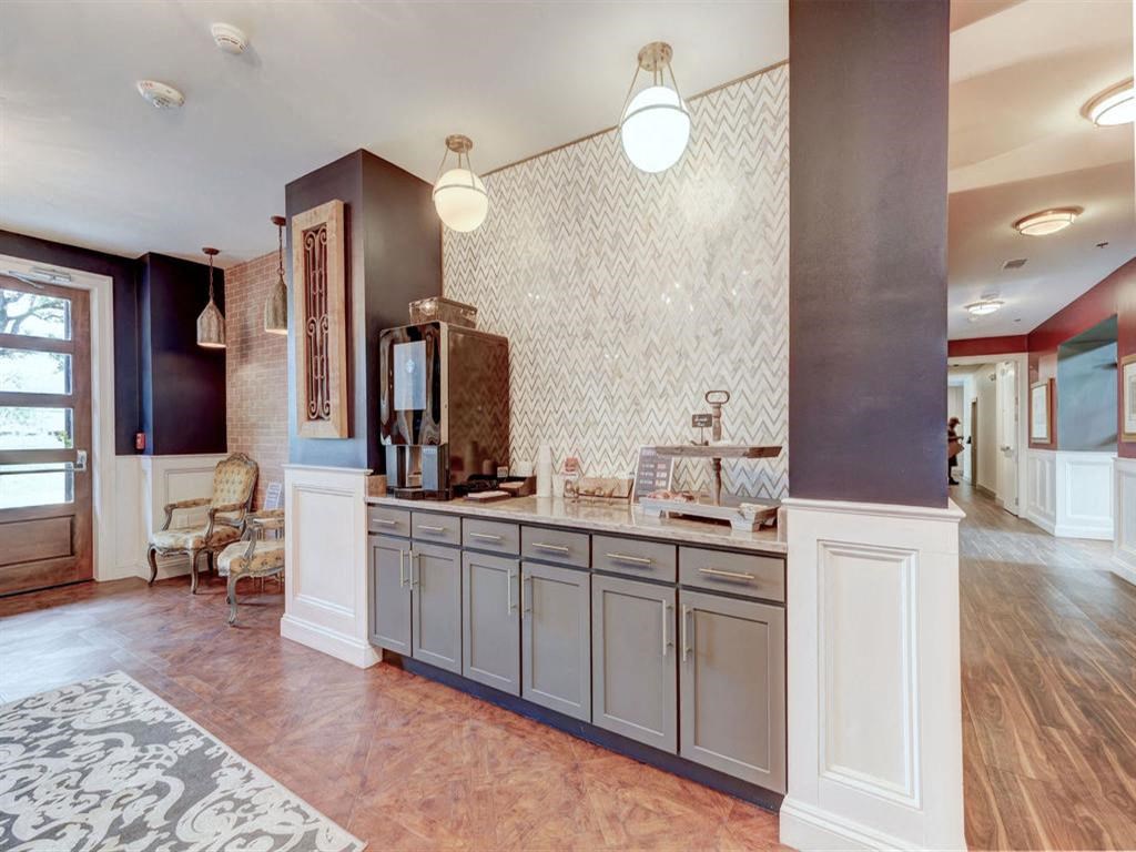 The Delaneaux Apatments Clubroom Coffee in New Orleans LA