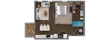 Delaneaux Apartments Floor Plan 4