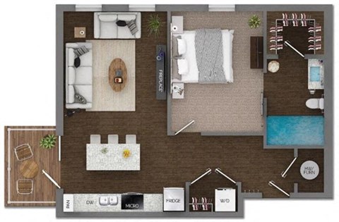 Delaneaux Apartments Floor Plan 4