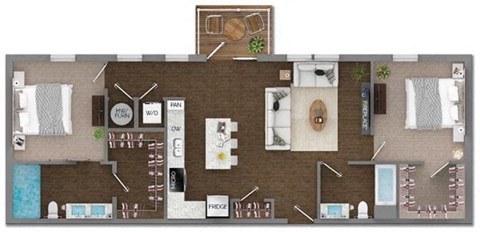 Delaneaux Apartments Floor Plan 13