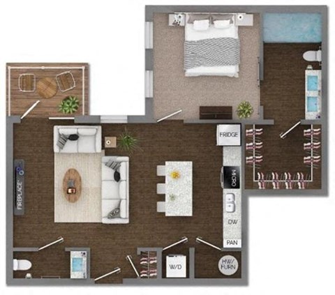 Delaneaux Apartments Floor Plan 7