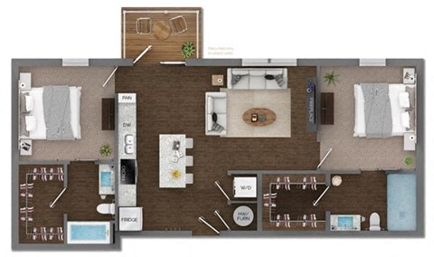 Delaneaux Apartments Floor Plan 8