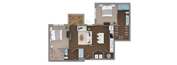 Delaneaux Apartments Floor Plan 10