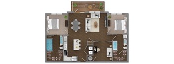 Delaneaux Apartments Floor Plan 14