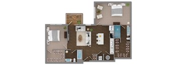 Delaneaux Apartments Floor Plan 12