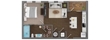 Delaneaux Apartments Floor Plan 3