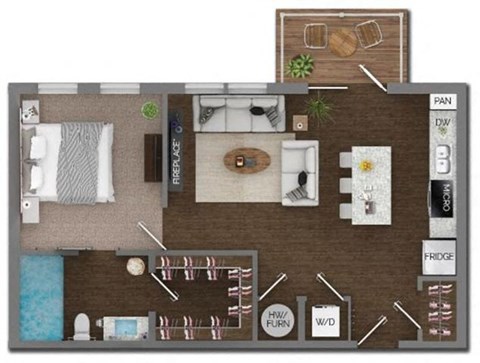 Delaneaux Apartments Floor Plan 5