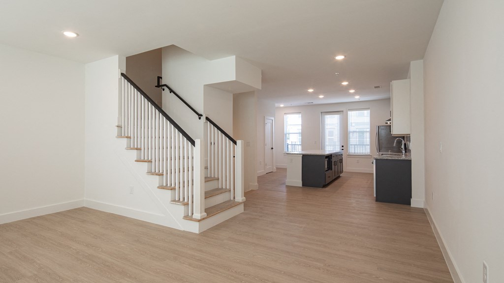 a view of the living room and staircase from the front of the houseat Ainsworth, Virginia,3228