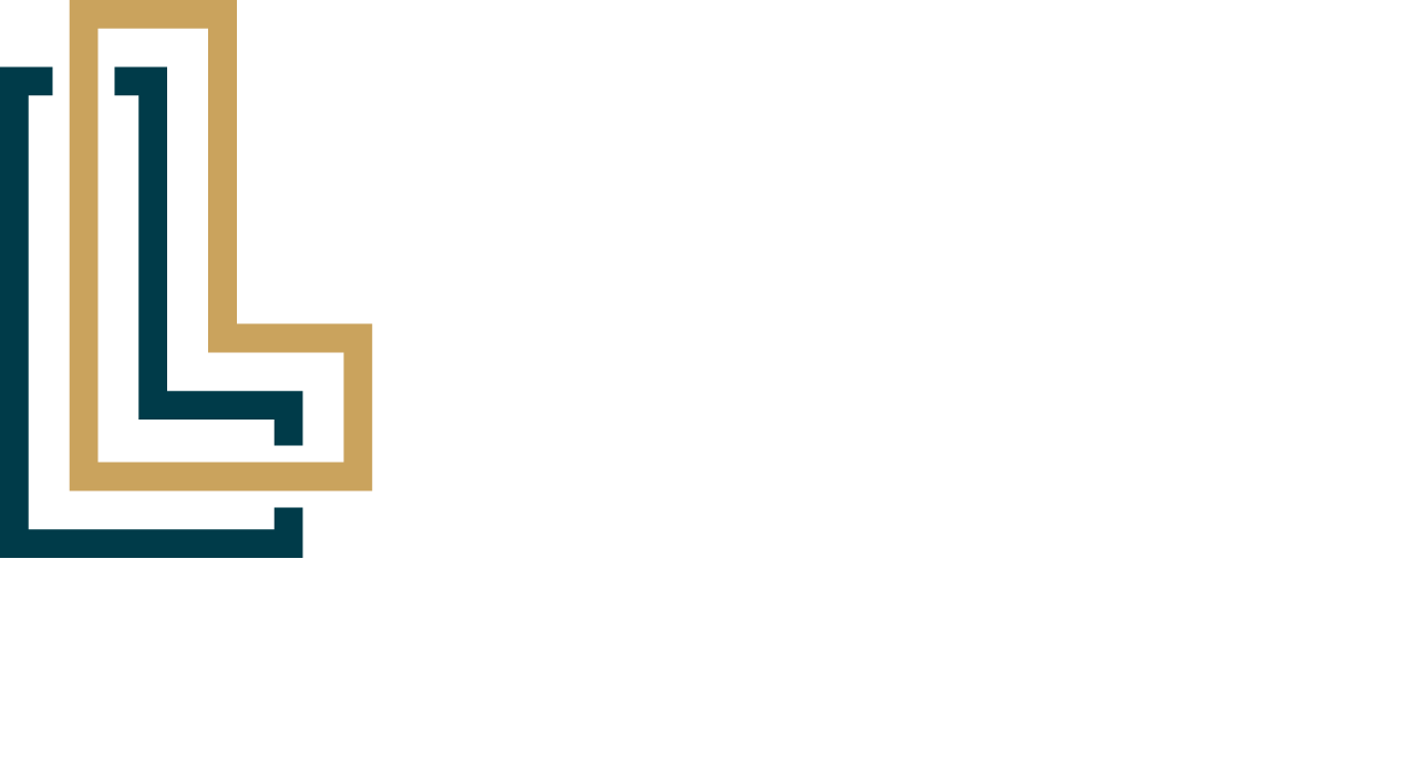 A logo with the words Luxe and Legends at Morganton Park Apartment Homes.