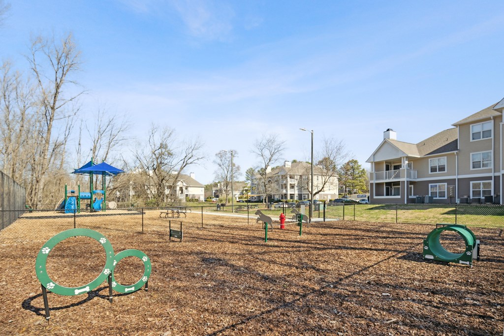 the preserve at ballantyne commons community park with playground and playground equipment